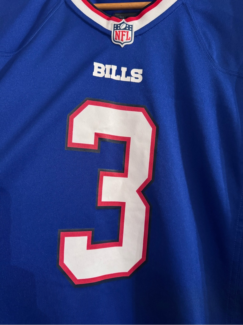 NFL Buffalo Bills Blue #3 Hamlin Men's Football Jersey Size Large